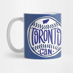 Toronto Canada Hand Drawn Typography Baseball T-Shirt Mug